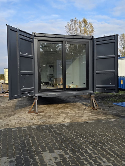 12m / 40ft Modern Glass-Front Container Office / Studio