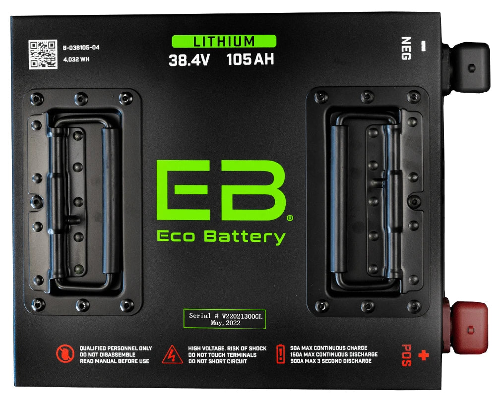 Eco Battery 36V (38V) 105Ah Gen3 Golf Cart Lithium Battery Bundle
