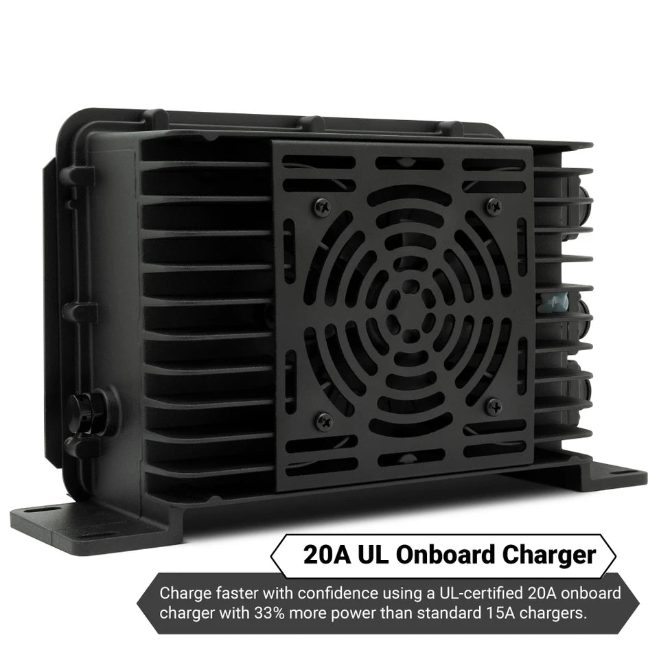 MODZ® Universal 48V (51.2V) 60Ah Nano Lithium Golf Cart Battery Bundle