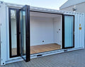 6m / 20ft Modern Container Office with Folding Glass Doors