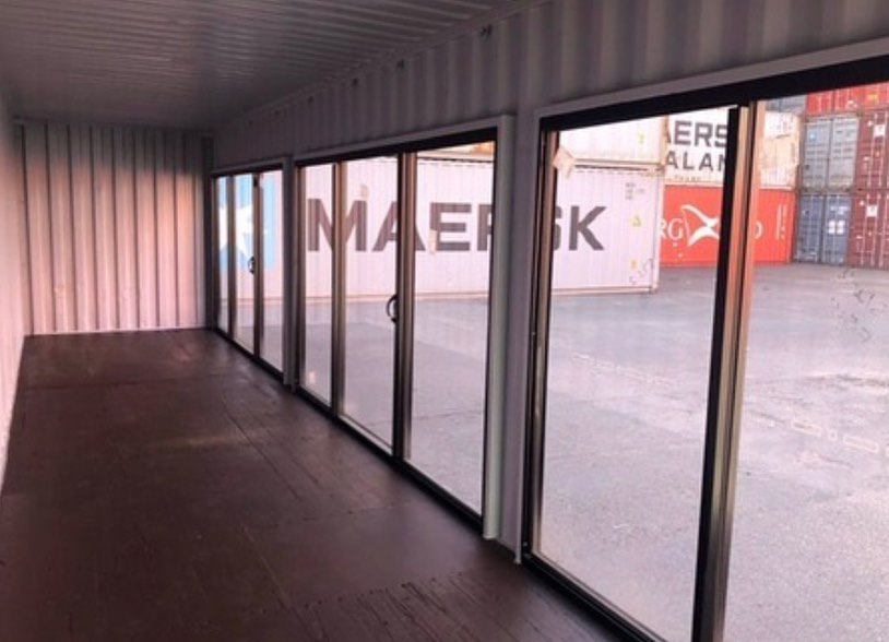 40ft / 12m Glass-Front Office Container