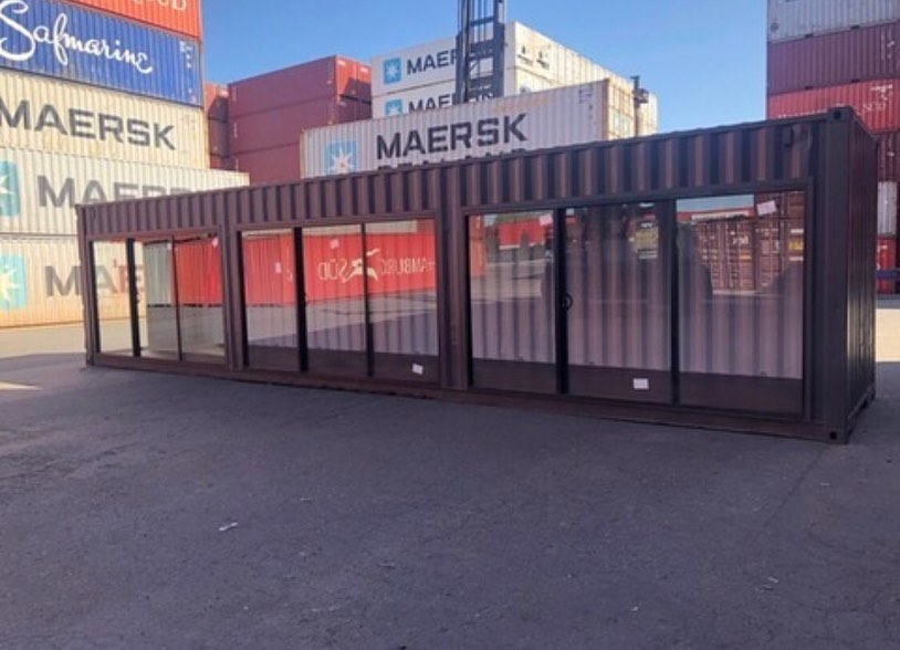 40ft / 12m Glass-Front Office Container