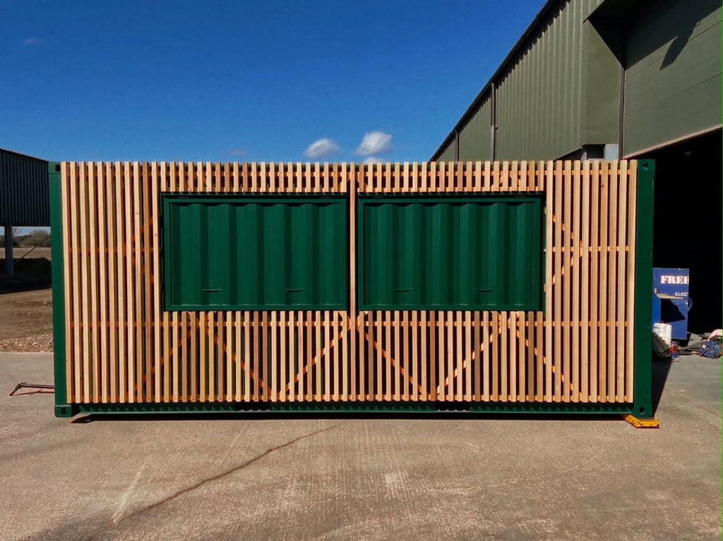 20ft Timber Clad Kiosk Shipping Container