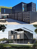 Multi-Storey Shipping Container Building / Modular Complex