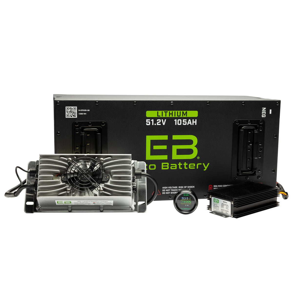 Eco Battery 48V (51V) 105Ah Gen3 “Skinny” Golf Cart Lithium Battery Bundle