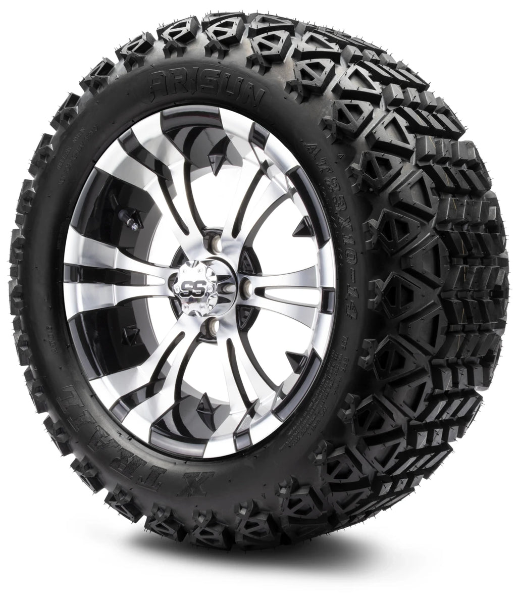MODZ® 14" Vampire Machined Black – Lifted Tire & Wheel Combo