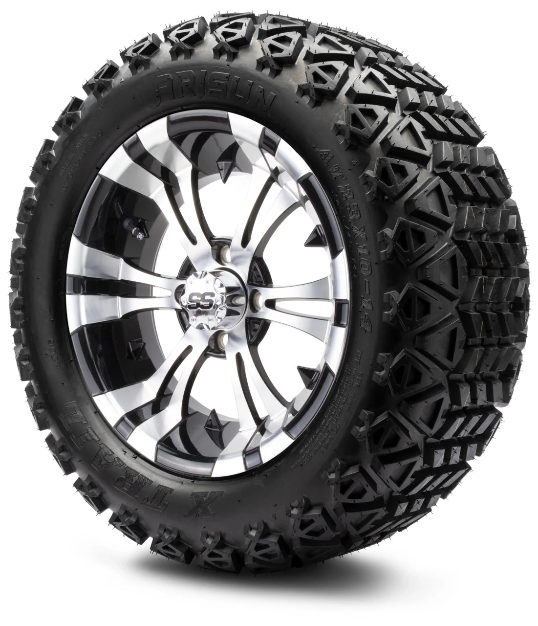 MODZ® 14" Vampire Machined Black – Lifted Tire & Wheel Combo