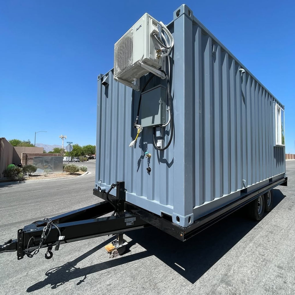 20ft Mobile Office Container on Trailer | Portable Site Office
