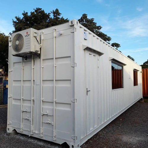 12m / 40ft White Shipping Container with Windows & Air Conditioning