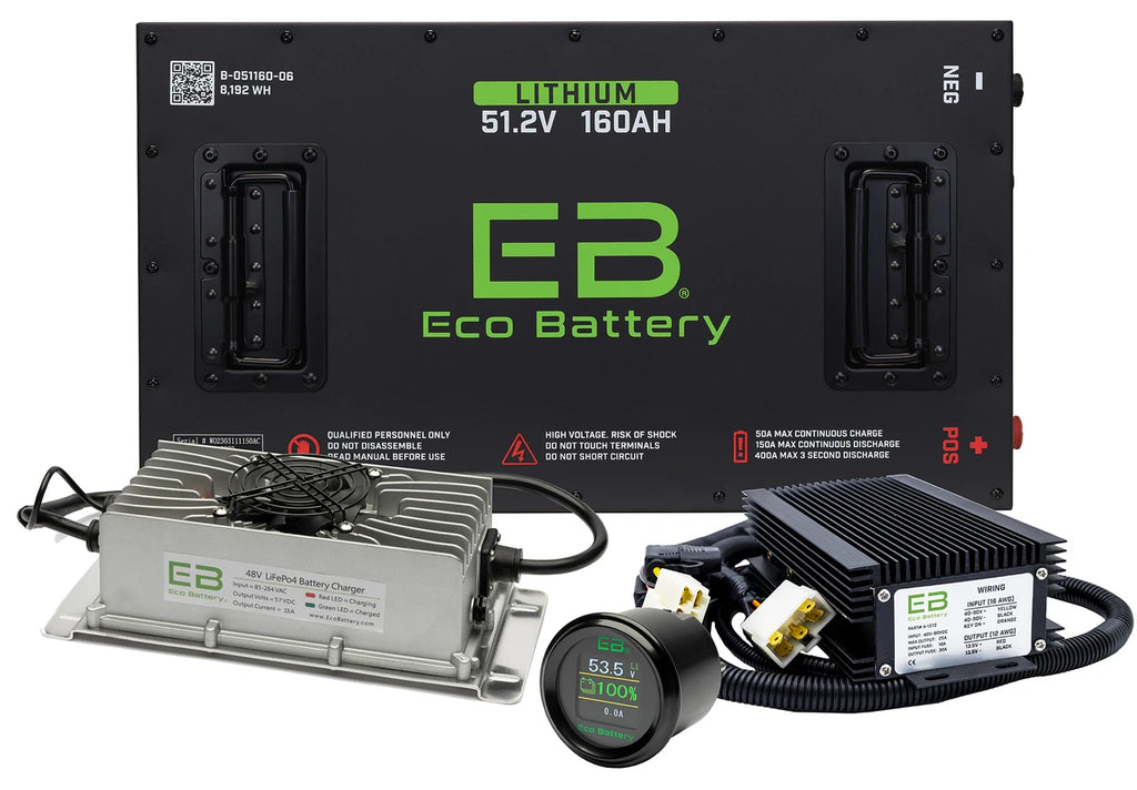 Eco Battery 48V (51V) 160Ah Gen3 Golf Cart Lithium Battery Bundle